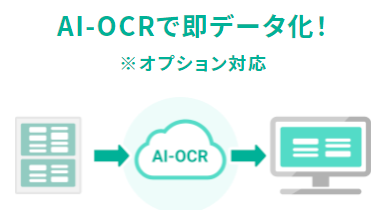 AI-OCRで即データ化！※オプション対応